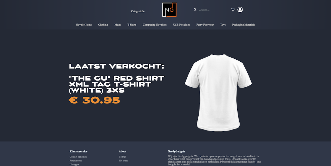 Image of the webshop